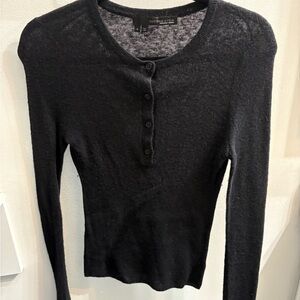 360 Sweater Italian Yarn Quarter Button Cardigan